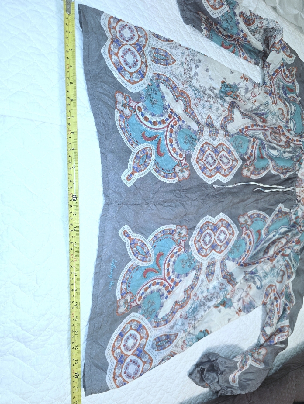 Johnny Was 100% Silk Oversized Bohemian-Style Blouse Women's Sizr XL - Picture 9 of 9